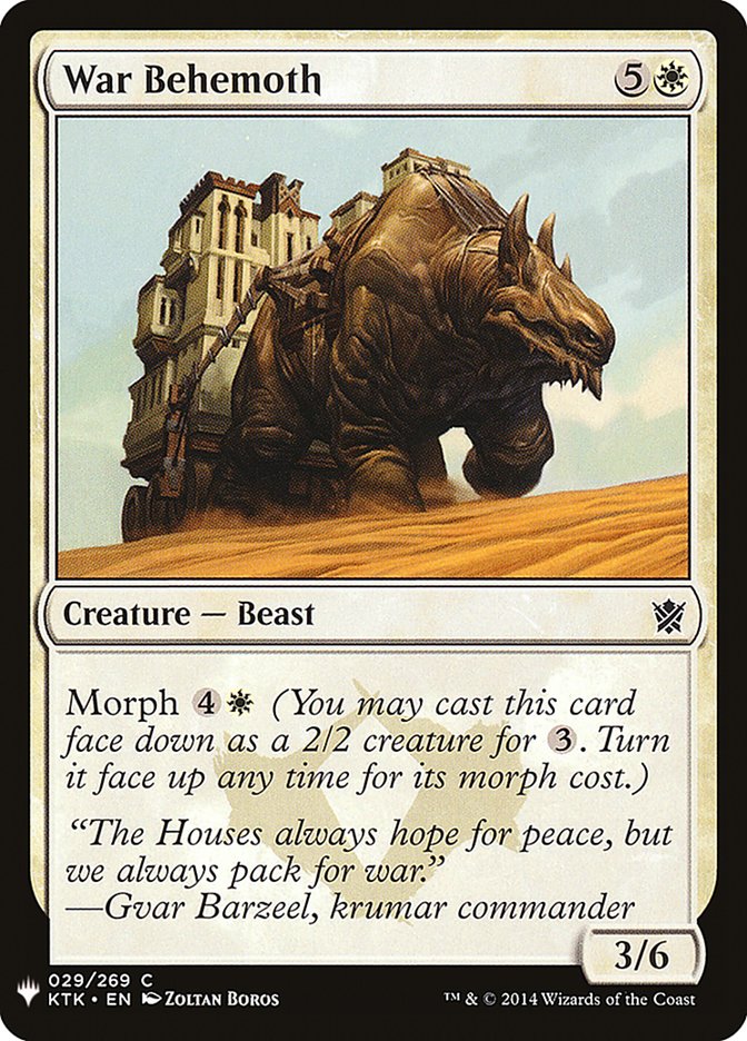 War Behemoth [Mystery Booster] (MB1 273)