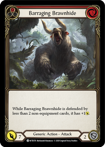 Barraging Brawnhide (Red) [WTR176] Unlimited Normal