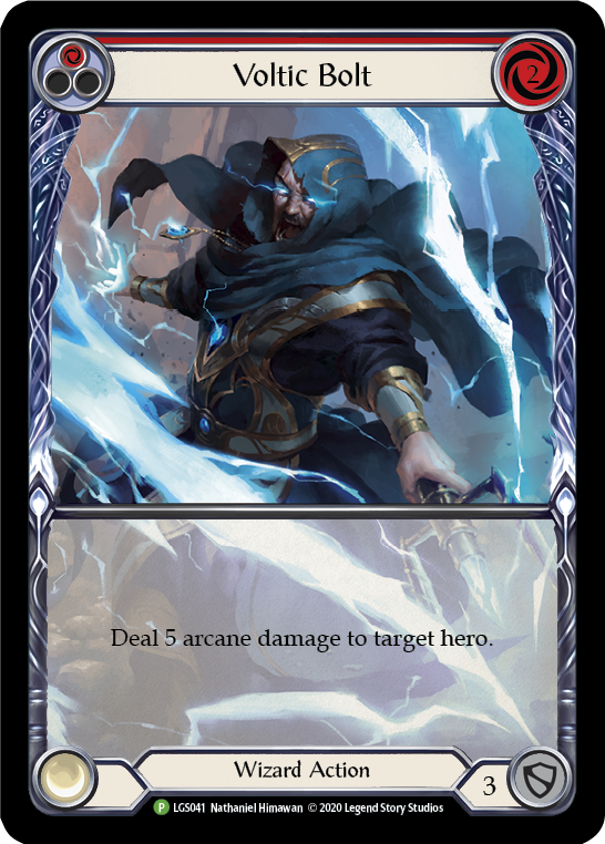 Voltic Bolt (Red) [LGS041] Rainbow Foil