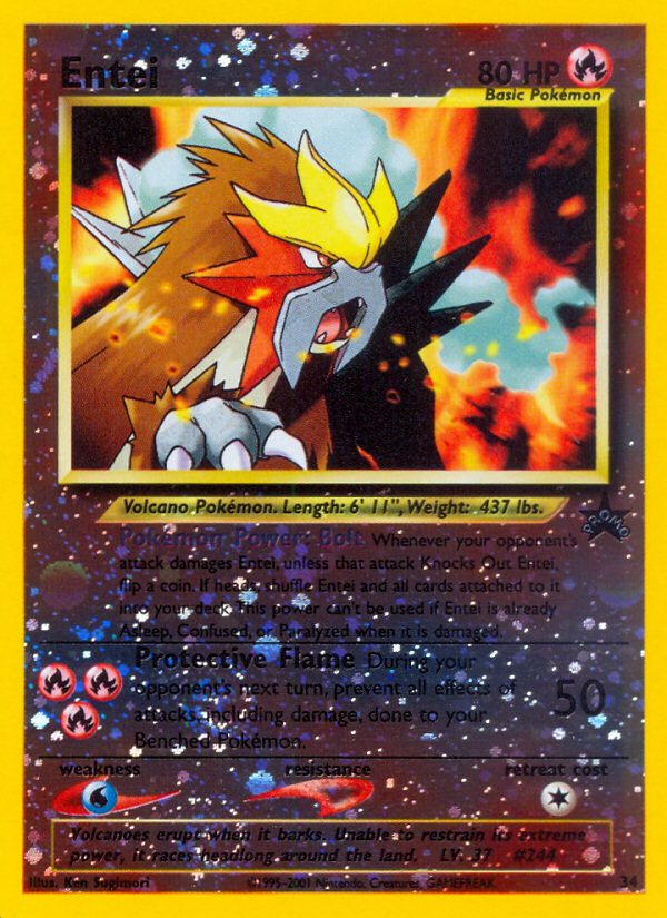 Entei (34) [Wizards: Black Star Promos]
