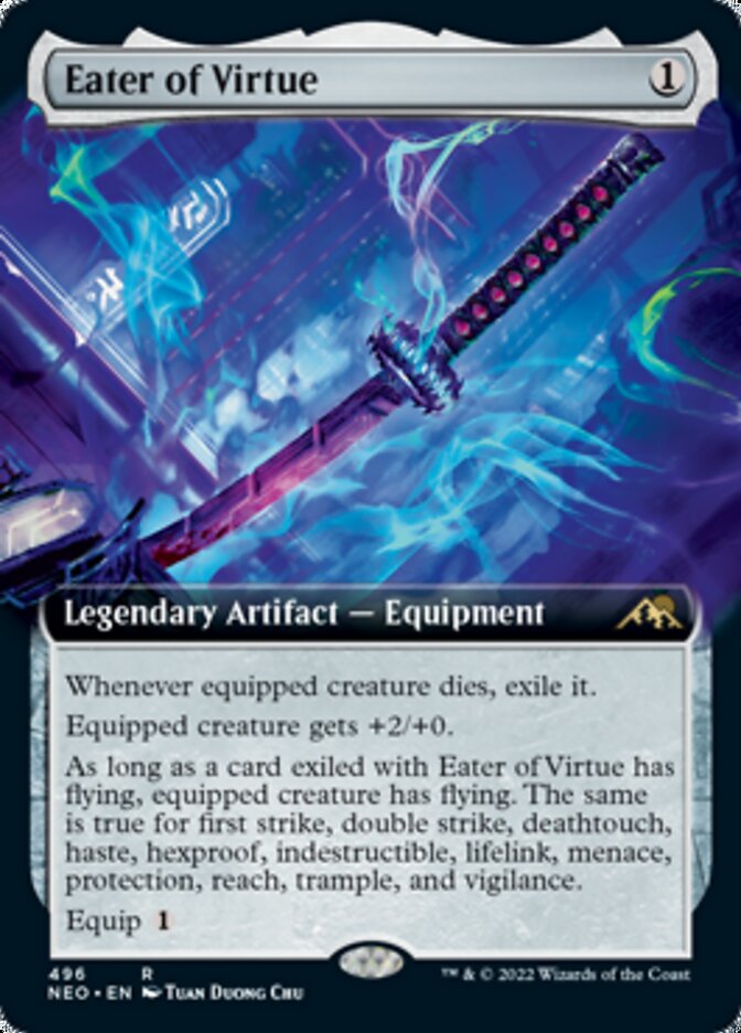 Eater of Virtue (Extended) [Kamigawa: Neon Dynasty] (NEO 496)