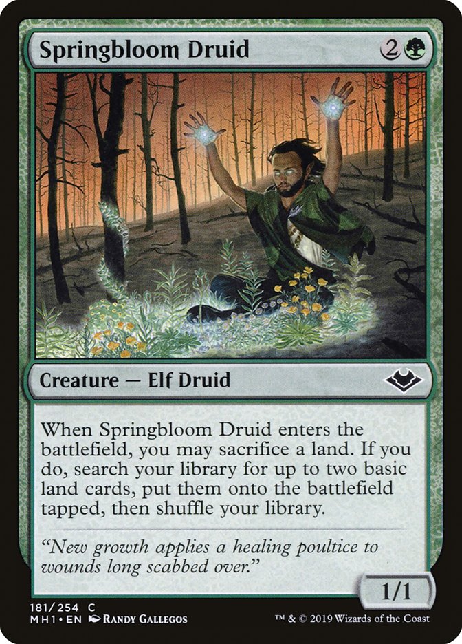 Springbloom Druid [Modern Horizons] (MH1 181)