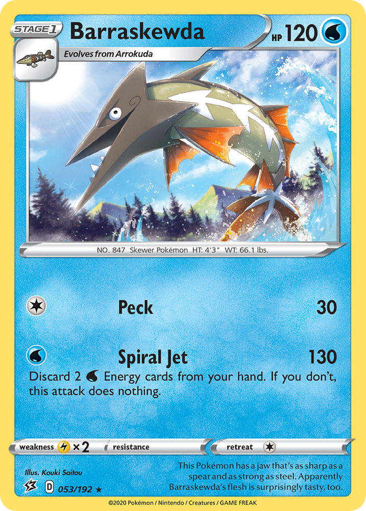 Barraskewda (53/192) [Sword & Shield: Rebel Clash]