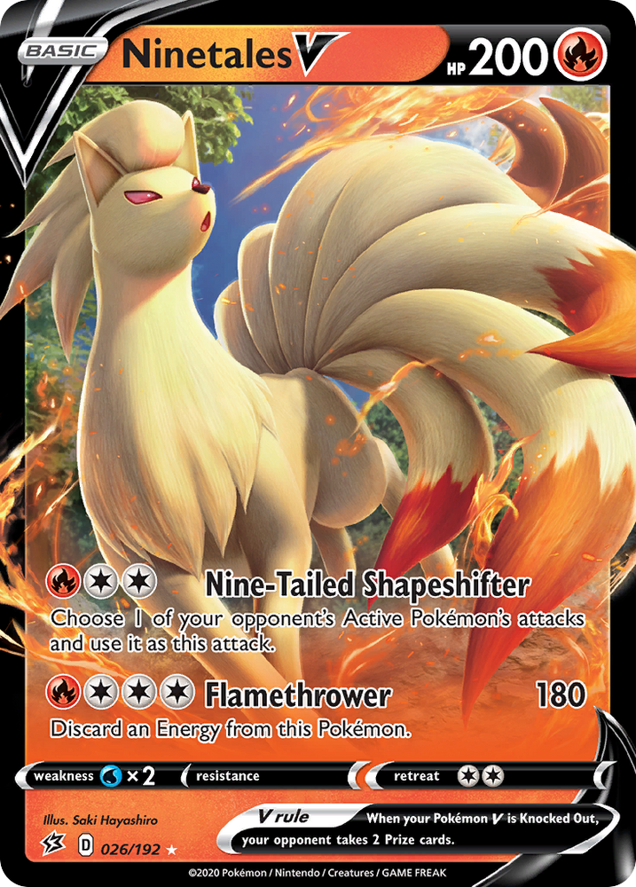 Ninetales V (26/192) [Sword & Shield: Rebel Clash]