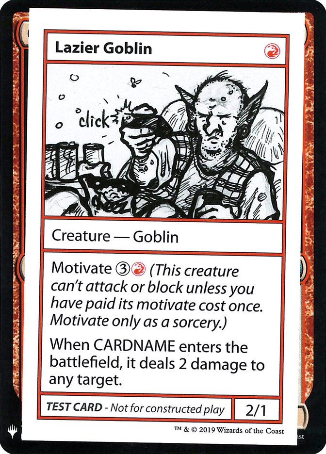 Lazier Goblin [Mystery Booster Playtest Cards] (CMB1 56)