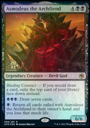 Asmodeus the Archfiend [Dungeons & Dragons: Adventures in the Forgotten Realms Prerelease Promos] (PAFR 99)