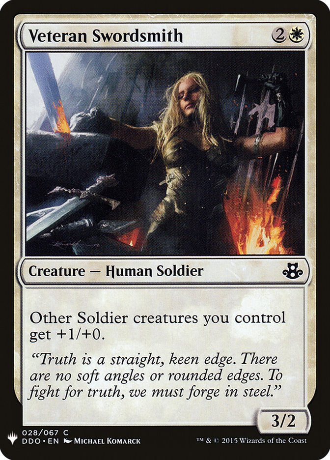 Veteran Swordsmith [Mystery Booster] (MB1 265)