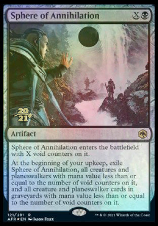 Sphere of Annihilation [Dungeons & Dragons: Adventures in the Forgotten Realms Prerelease Promos] (PAFR 121)
