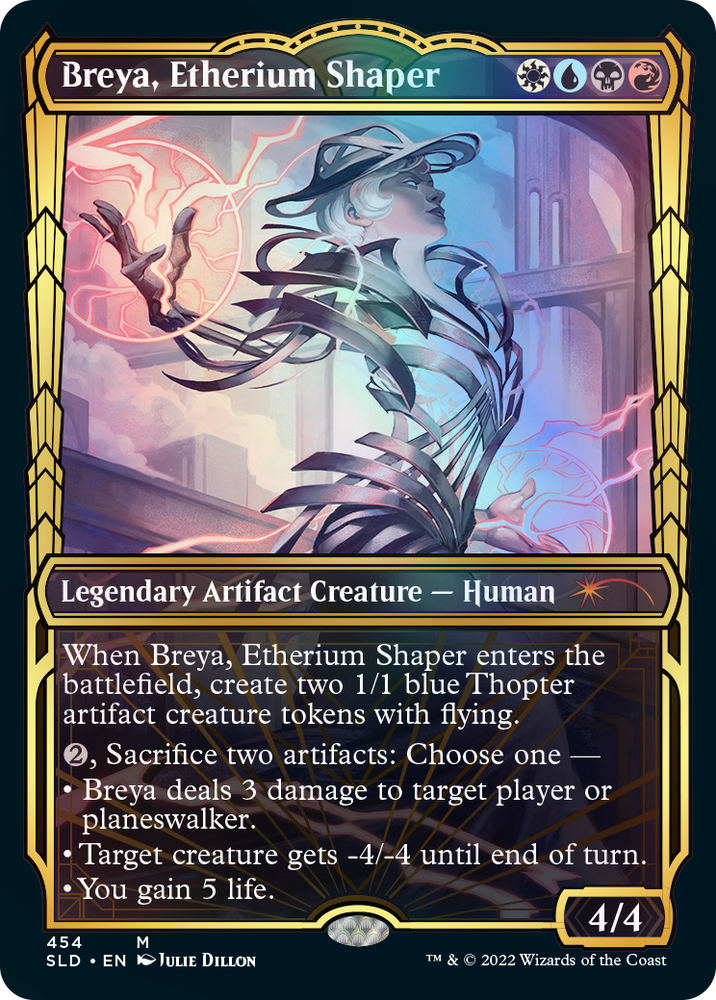 Breya, Etherium Shaper (Showcase Gilded Foil) [Secret Lair Drop Series] (SLD 454)