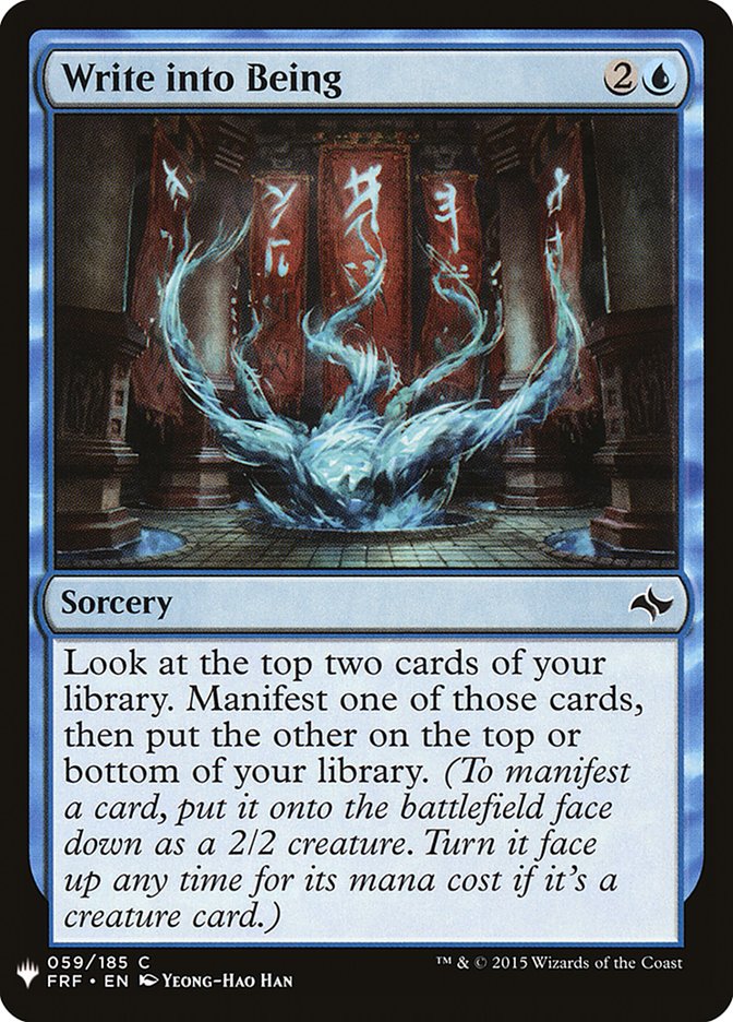 Write into Being [Mystery Booster] (MB1 556)
