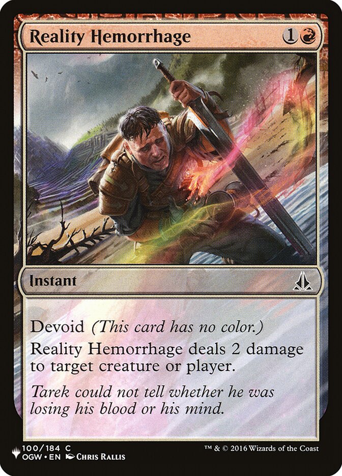 Reality Hemorrhage [The List] (LOGW 100)