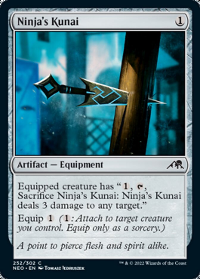 Ninja's Kunai [Kamigawa: Neon Dynasty] (NEO 252)
