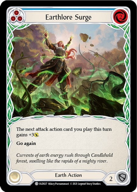 Earthlore Surge (Blue) [OLD027] 1st Edition Normal