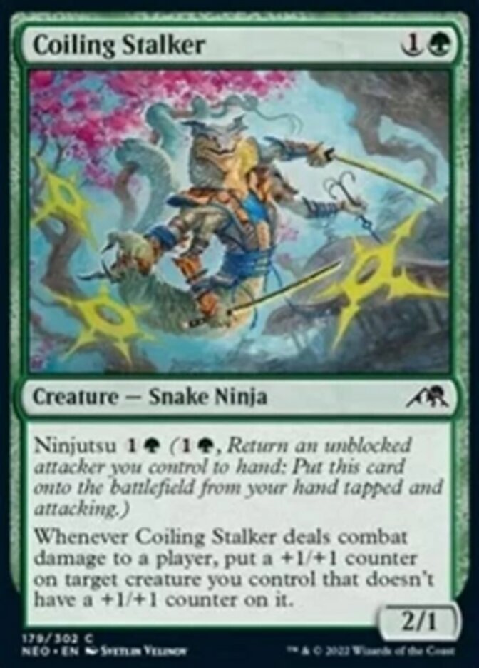 Coiling Stalker [Kamigawa: Neon Dynasty] (NEO 179)