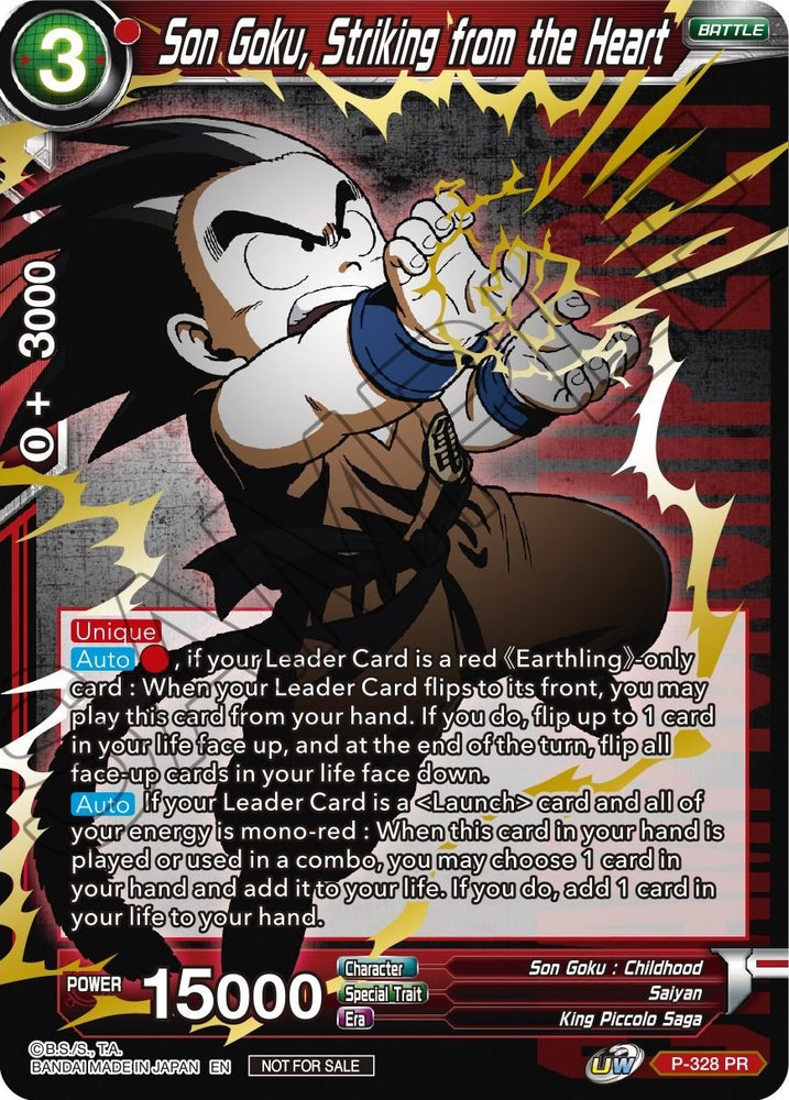 Son Goku, Striking from the Heart (Gold Stamped) [P-328]