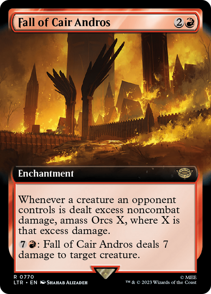 Fall of Cair Andros (Extended Art) (Burst Foil) [The Lord of the Rings: Tales of Middle-Earth]