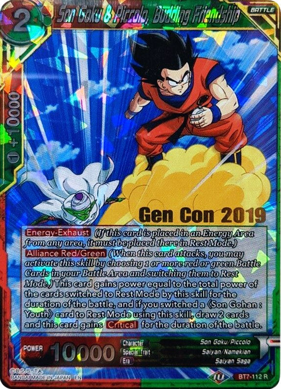 Son Goku & Piccolo, Budding Friendship (Gen Con 2019) [BT7-112_PR]