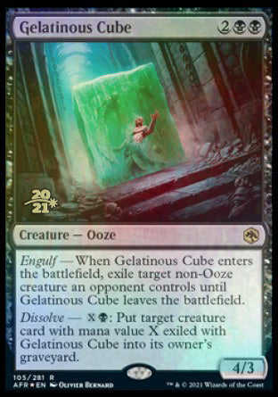 Gelatinous Cube [Dungeons & Dragons: Adventures in the Forgotten Realms Prerelease Promos] (PAFR 105)