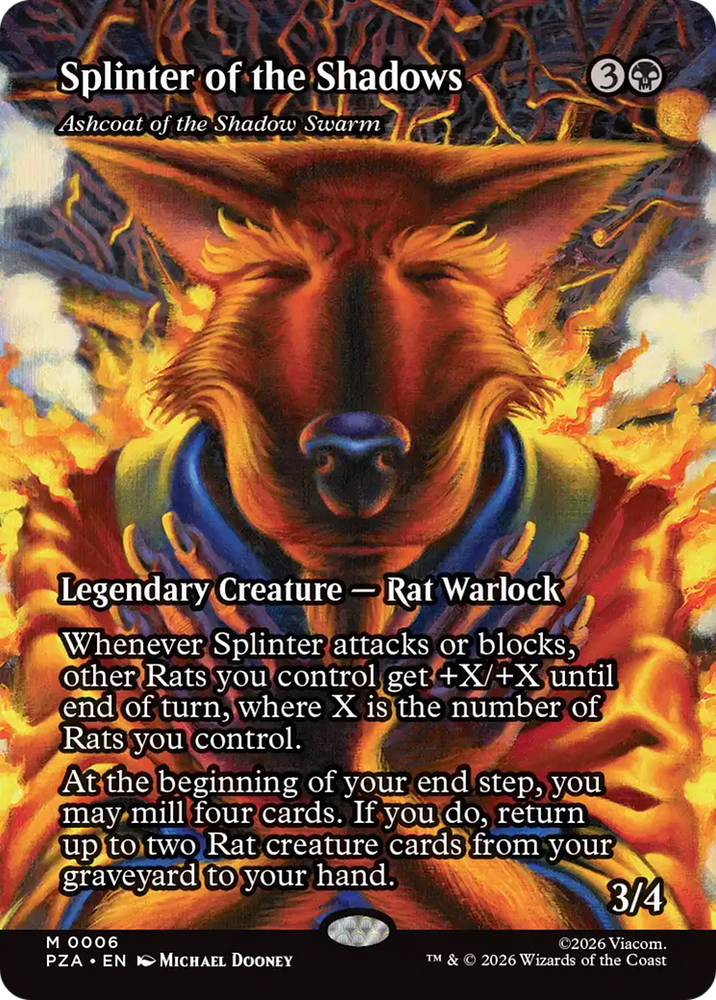 Ashcoat of the Shadow Swarm (Borderless) [Teenage Mutant Ninja Turtles Eternal-Legal]