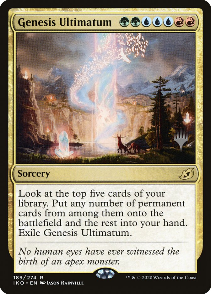 Genesis Ultimatum (Promo Pack) [Ikoria: Lair of Behemoths Promos] (PIKO 189P)