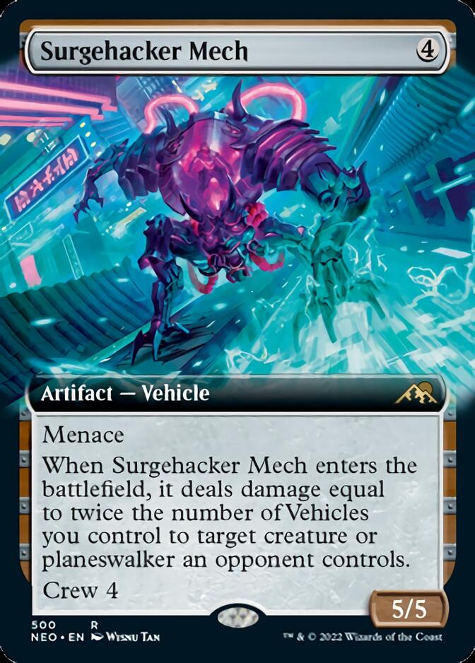 Surgehacker Mech (Extended) [Kamigawa: Neon Dynasty] (NEO 500)