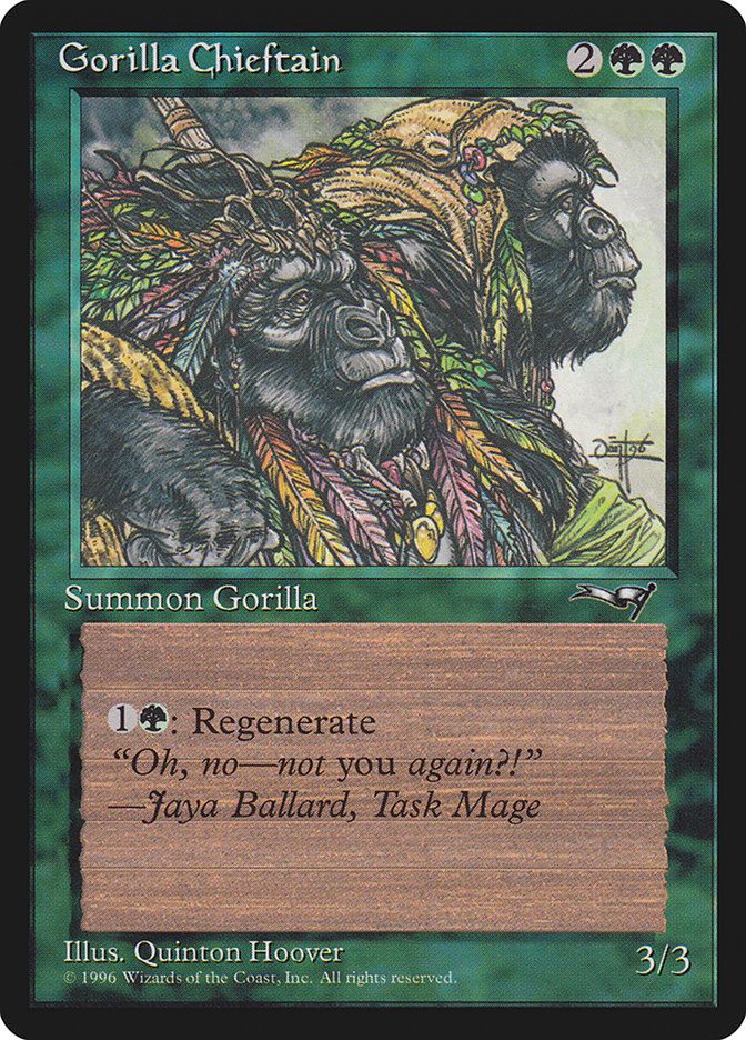 Gorilla Chieftain (Two Gorilla Art) [Alliances] (ALL 94B)