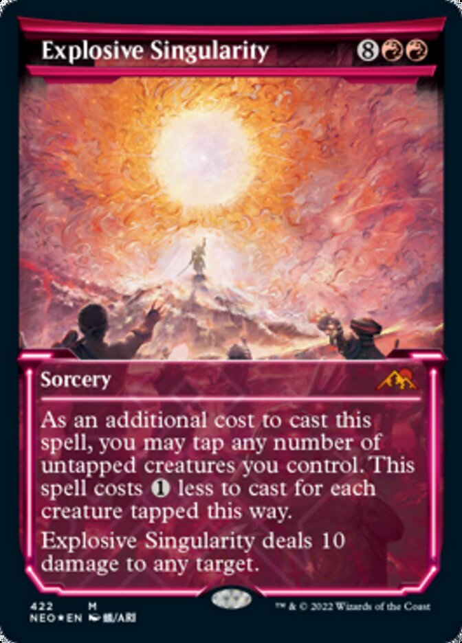 Explosive Singularity (Showcase) (Foil Etched) [Kamigawa: Neon Dynasty] (NEO 422)