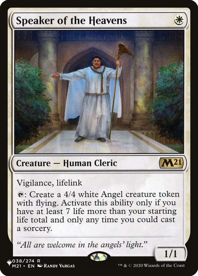 Speaker of the Heavens [The List] (LM21 38)