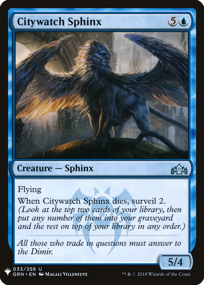 Citywatch Sphinx [Mystery Booster] (MB1 318)