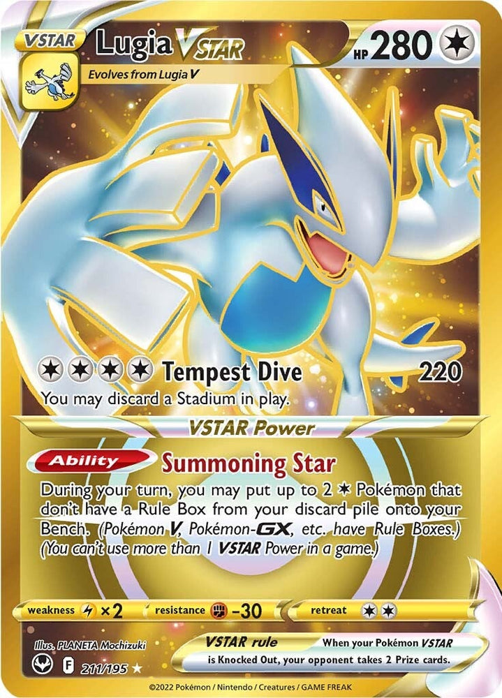 Lugia VSTAR (212/195) [Sword & Shield: Silver Tempest]