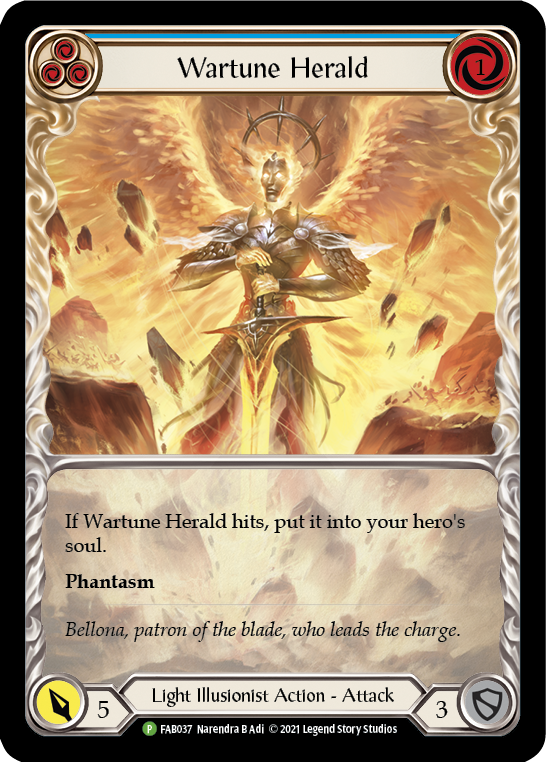 Wartune Herald (Blue) [FAB035] Rainbow Foil
