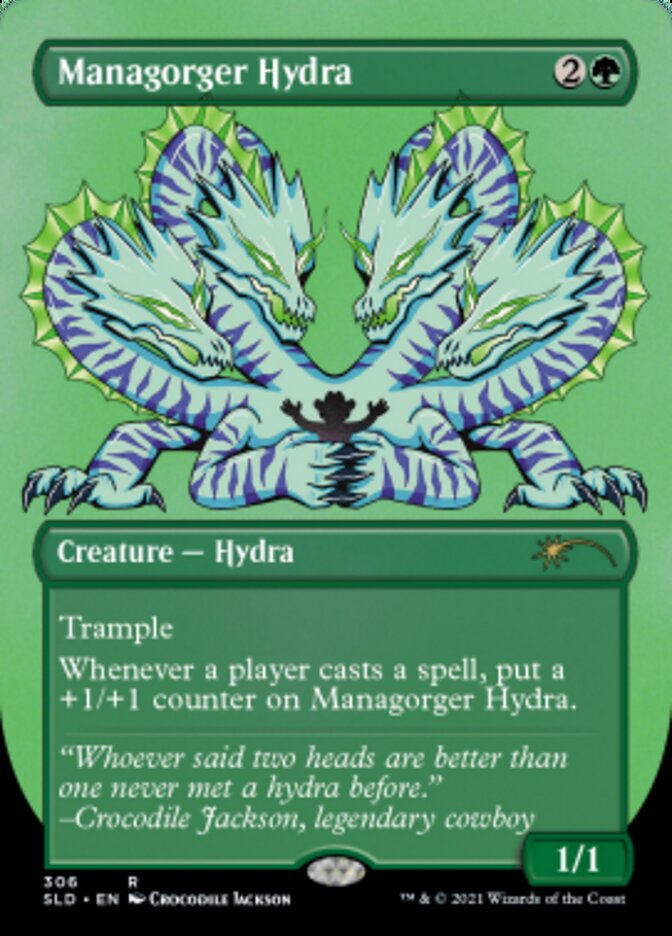 Managorger Hydra (Borderless) (Foil Etched) [Secret Lair Drop Series] (SLD 306)