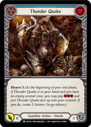 Thunder Quake (Blue) [EVR026] 1st Edition Rainbow Foil