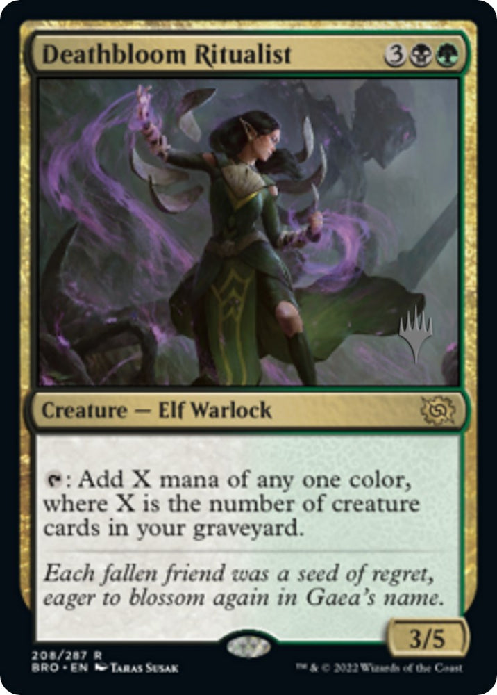 Deathbloom Ritualist [The Brothers' War: Promo Pack]