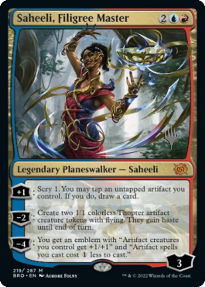 Saheeli, Filigree Master [The Brothers' War: Promo Pack]