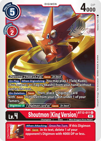 Shoutmon [BT12-011] [Across Time]