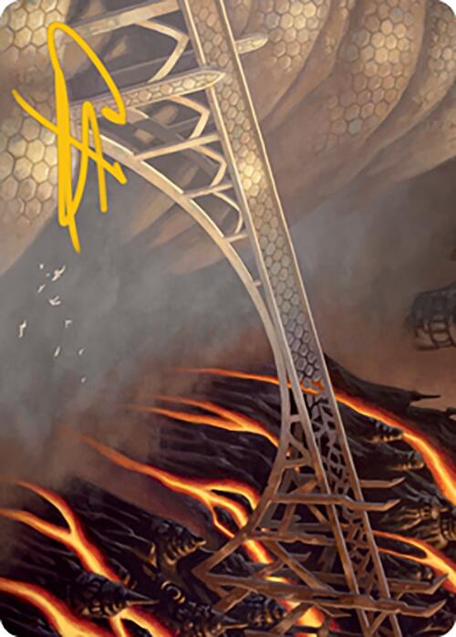 Rustvale Bridge Art Card (Gold-Stamped Signature) [Modern Horizons 2 Art Series] (AMH2 77)