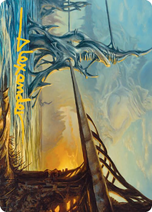 Razortide Bridge Art Card (Gold-Stamped Signature) [Modern Horizons 2 Art Series] (AMH2 76)