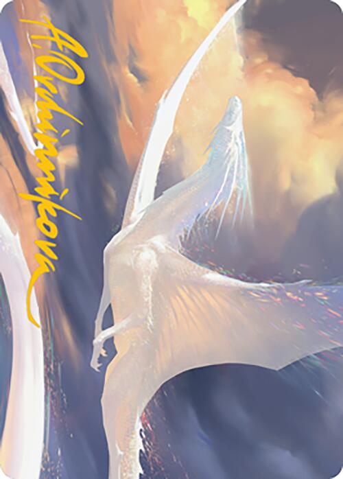 Timeless Dragon Art Card (Gold-Stamped Signature) [Modern Horizons 2 Art Series] (AMH2 9)