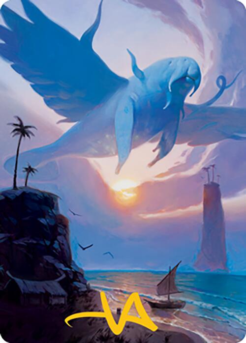 Aeromoeba Art Card (Gold-Stamped Signature) [Modern Horizons 2 Art Series] (AMH2 11)