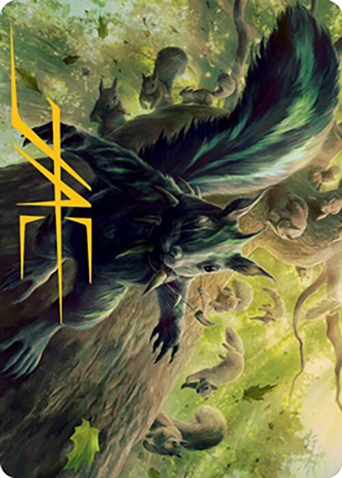 Chatterfang, Squirrel General Art Card (68) (Gold-Stamped Signature) [Modern Horizons 2 Art Series] (AMH2 68)