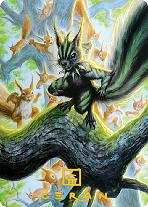 Chatterfang, Squirrel General Art Card (67) (Gold-Stamped Signature) [Modern Horizons 2 Art Series] (AMH2 67)