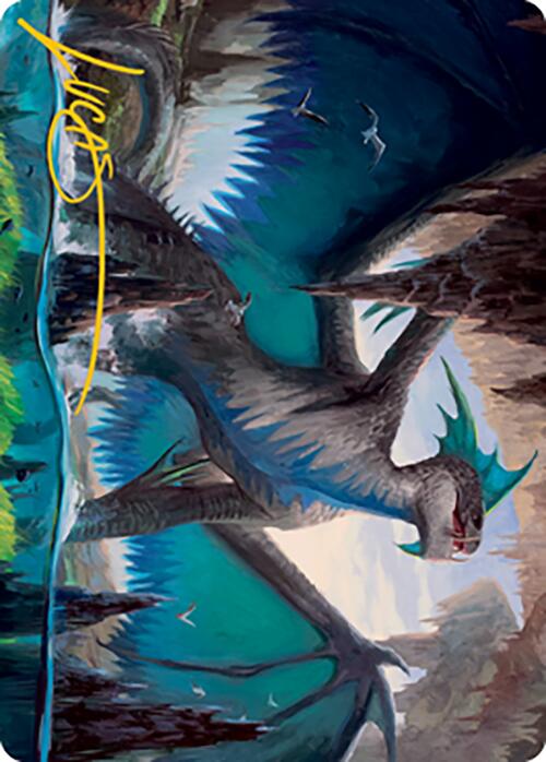 Murktide Regent Art Card (Gold-Stamped Signature) [Modern Horizons 2 Art Series] (AMH2 20)