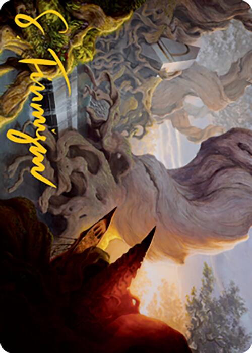 Yavimaya, Cradle of Growth Art Card (Gold-Stamped Signature) [Modern Horizons 2 Art Series] (AMH2 66)