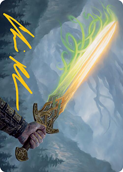 Sword of Hearth and Home Art Card (Gold-Stamped Signature) [Modern Horizons 2 Art Series] (AMH2 64)