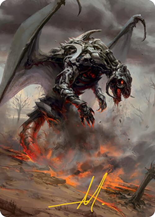 Scion of Draco Art Card (Gold-Stamped Signature) [Modern Horizons 2 Art Series] (AMH2 62)