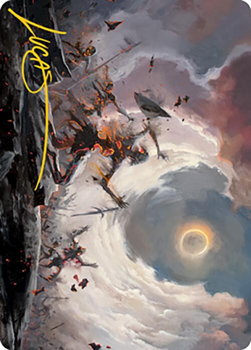 Damn Art Card (Gold-Stamped Signature) [Modern Horizons 2 Art Series] (AMH2 28)