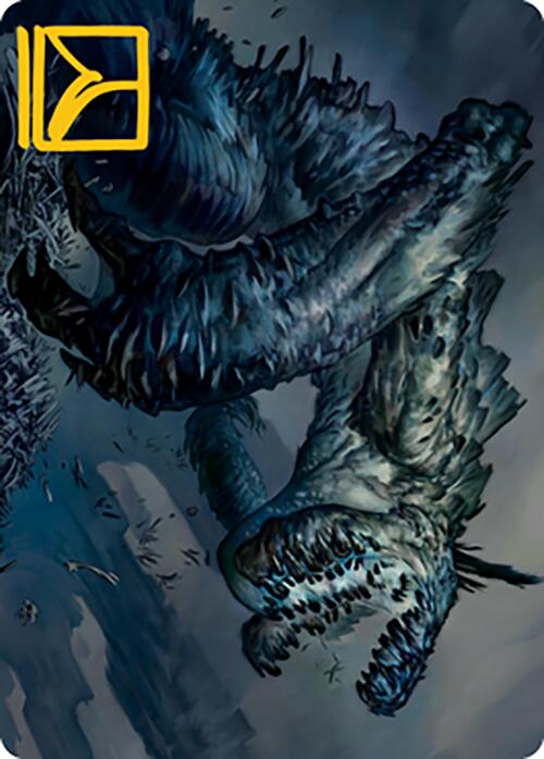 Necrogoyf Art Card (Gold-Stamped Signature) [Modern Horizons 2 Art Series] (AMH2 31)