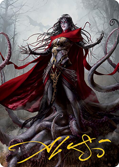 Geyadrone Dihada Art Card (53) (Gold-Stamped Signature) [Modern Horizons 2 Art Series] (AMH2 53)