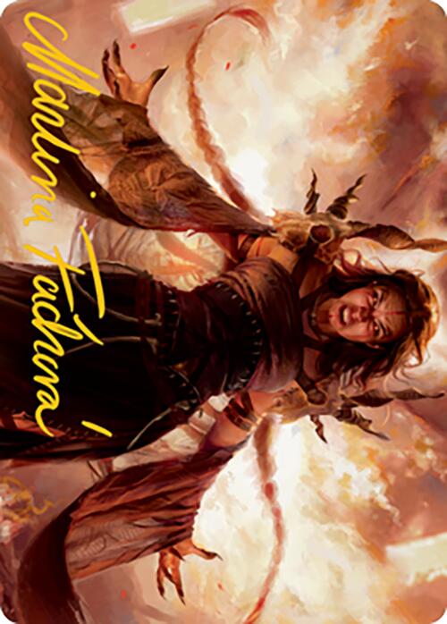 Dragon's Rage Channeler Art Card (Gold-Stamped Signature) [Modern Horizons 2 Art Series] (AMH2 35)
